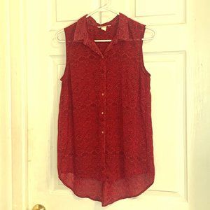 H&M Sleeveless button up